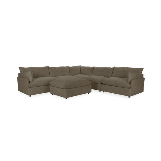 Caplan - 6 Piece Modular Sectional With Ottoman