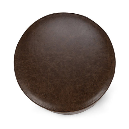 Clair - Leather Round Table