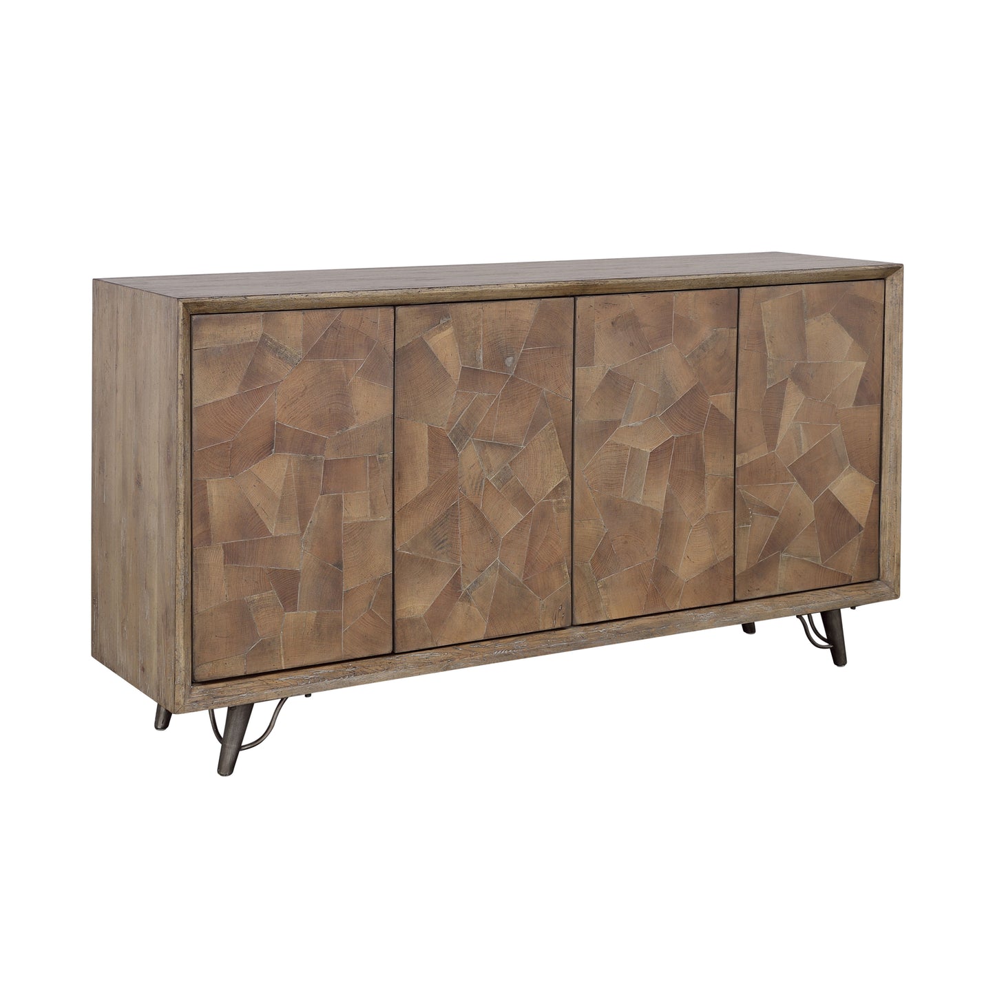 Mayweather - Four Door Credenza - Brown Multitones