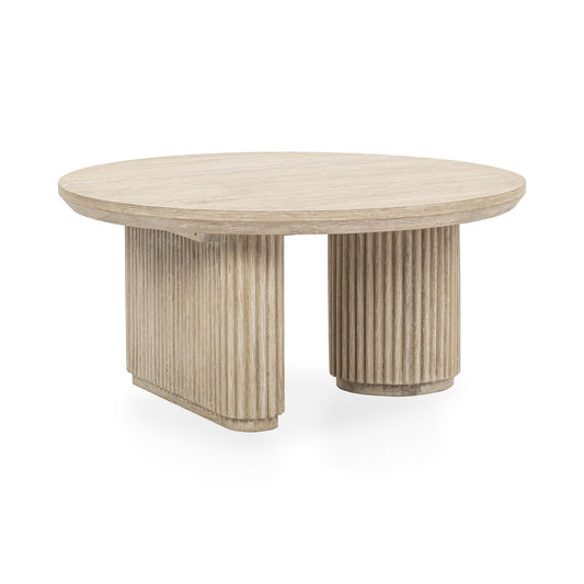 Vander - Solid Wood Round Coffee Table
