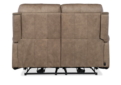 Duncan - Power Loveseat With Power Headrest & Lumbar - Light Brown