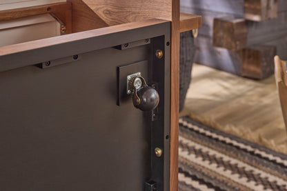 Lincoln - Square Coffee Table With Casters - Light Brown