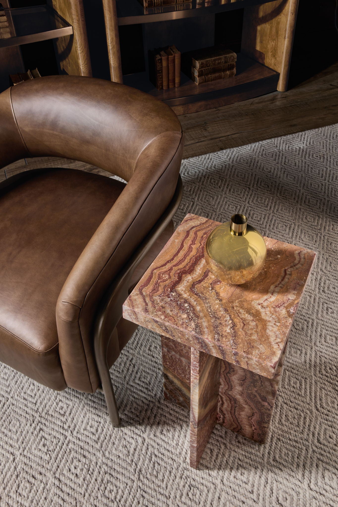 Melange - Denys Spot Table - Red