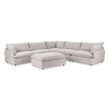 Caplan - 6 Piece Modular Sectional With Ottoman