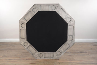 5 Piece Reversible Game And Dining Poker Table Set - Alpine Gray