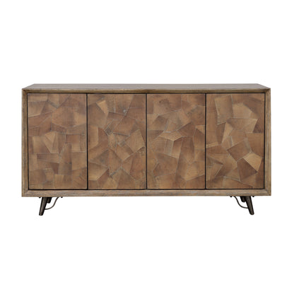 Mayweather - Four Door Credenza - Brown Multitones