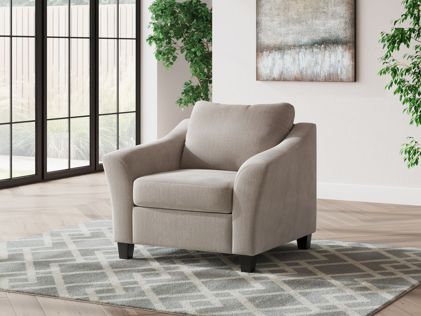 Willarae - 2 Pc. - Chair And A Half, Ottoman - Taupe