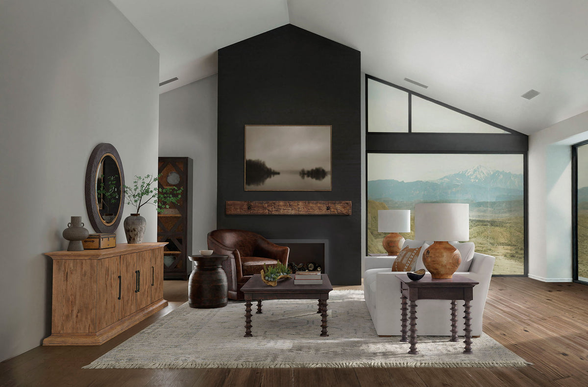 Big Sky - Turned Leg End Table - Black
