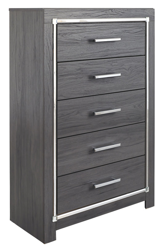 Lodanna - Gray - Five Drawer Chest