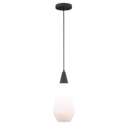 Eichler - 1 Light Mini Pendant - White & Black