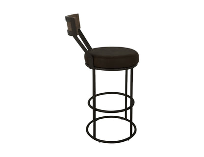 Xel-Ha - Upholstered Barstool - Dark Chocolate