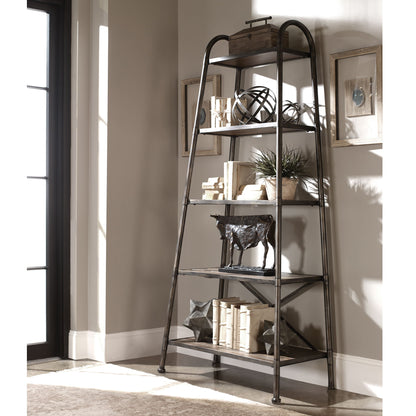 Zosar - Urban Industrial Etagere - Dark Brown