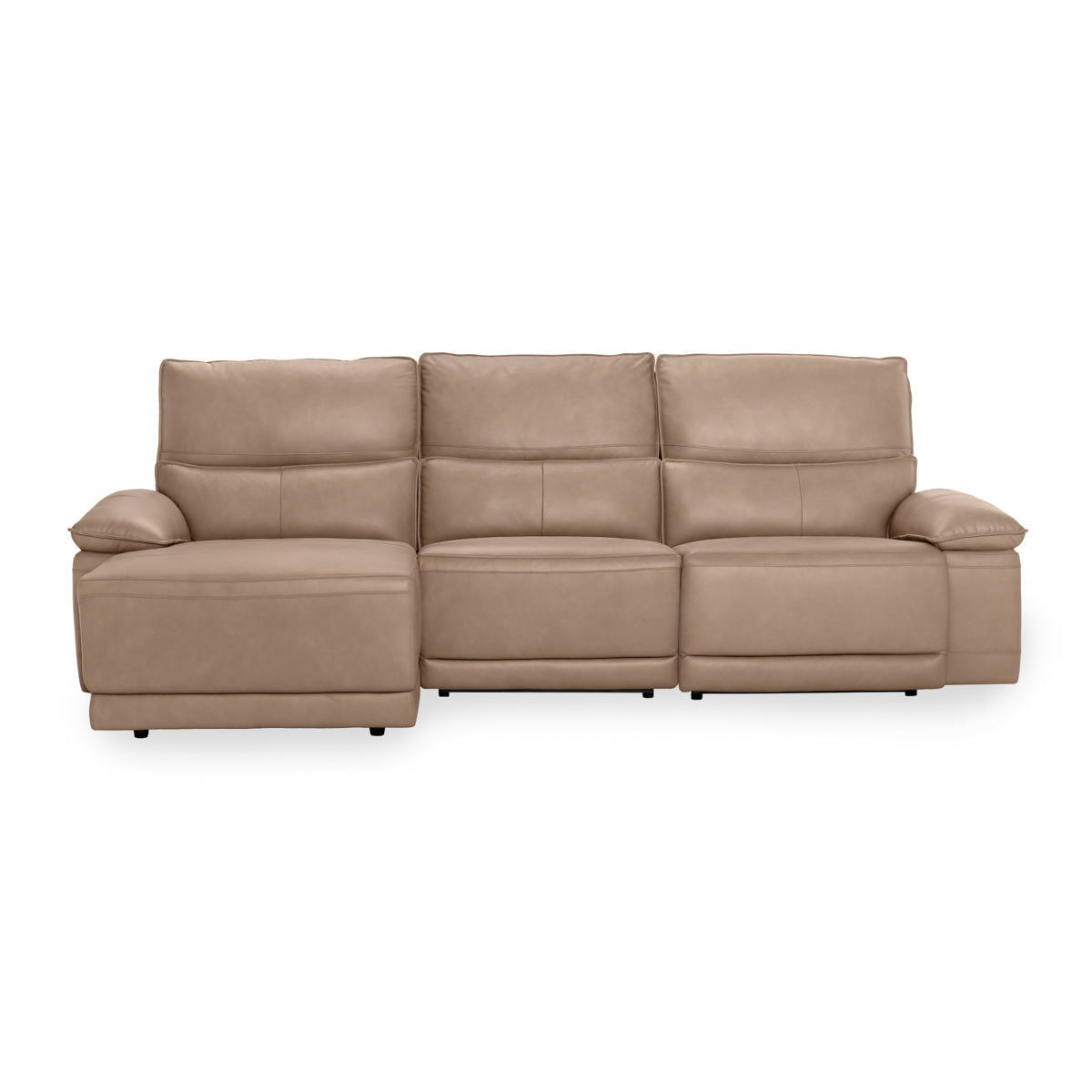 Branford - Power Recliner Sectional With LAF Chaise - Camel
