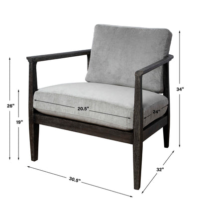 Brunei - Modern Accent Chair - Gray