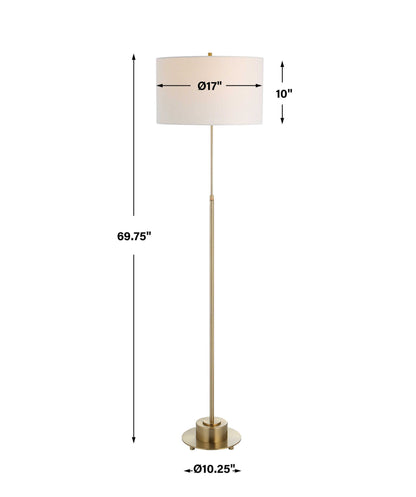 Prominence - Brass Floor Lamp