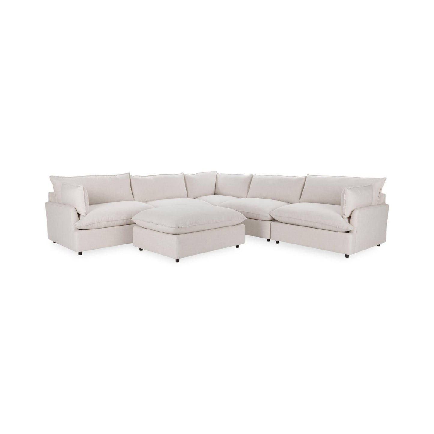 Caplan - 6 Piece Modular Sectional With Ottoman