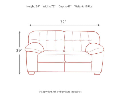 Accrington - Stationary Loveseat