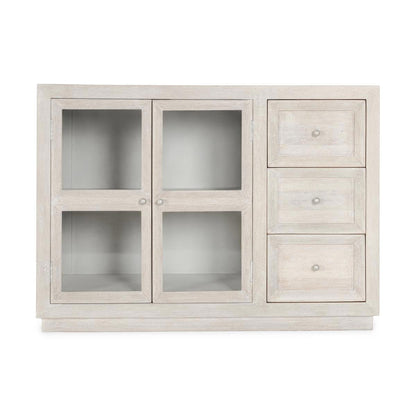 Isha - 3 Drawers 2 Door Cabinet - Creamwood