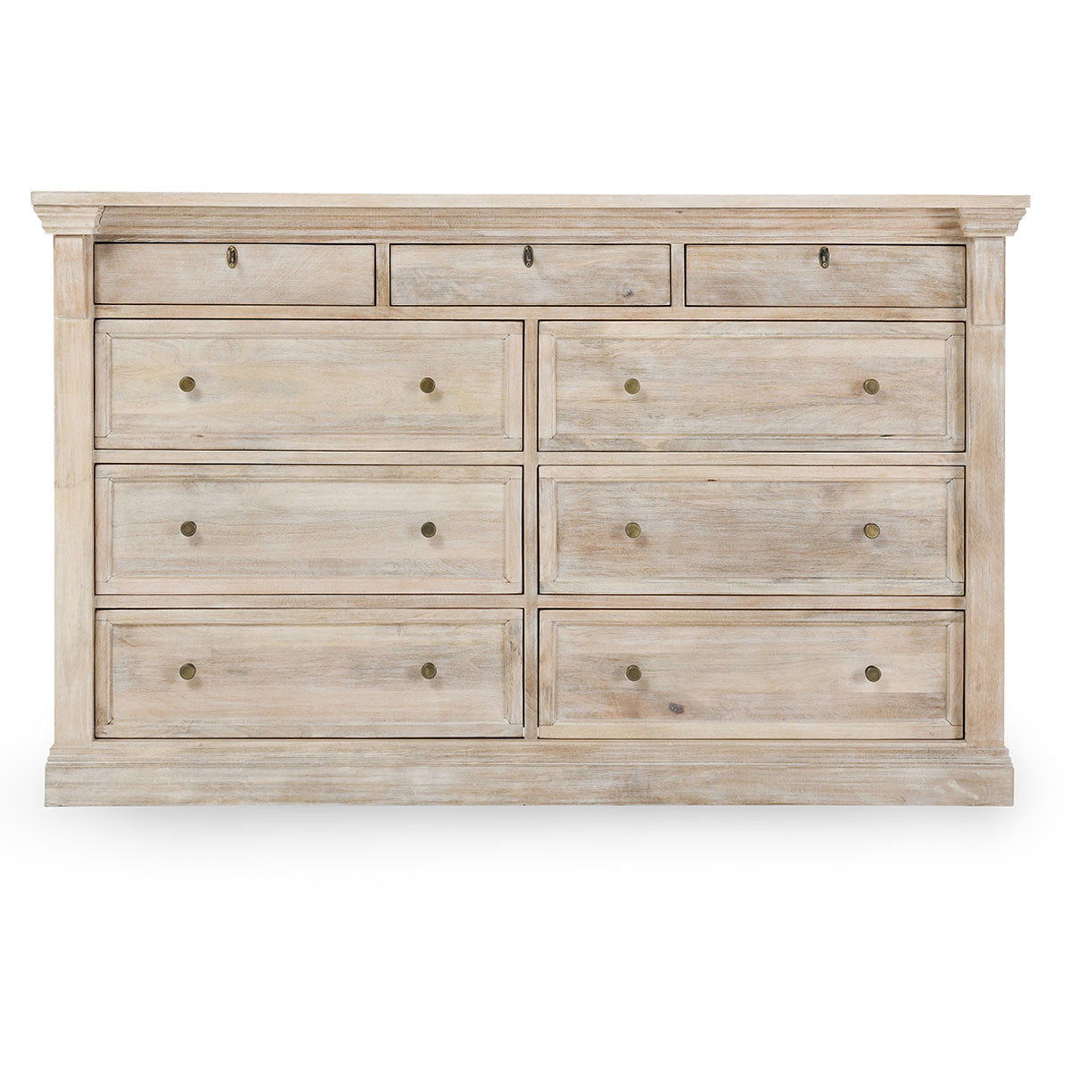 Adelaide - 9 Drawer Dresser - Natural White