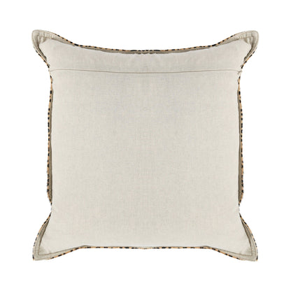 Leopard - 20" x 20" Pillow - Camel / Black