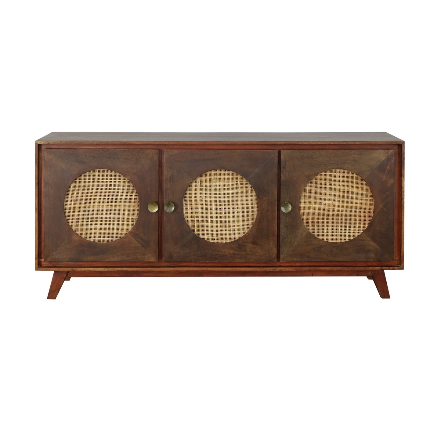 Wesley - Three Door Credenza - Portside Vinegar Brown