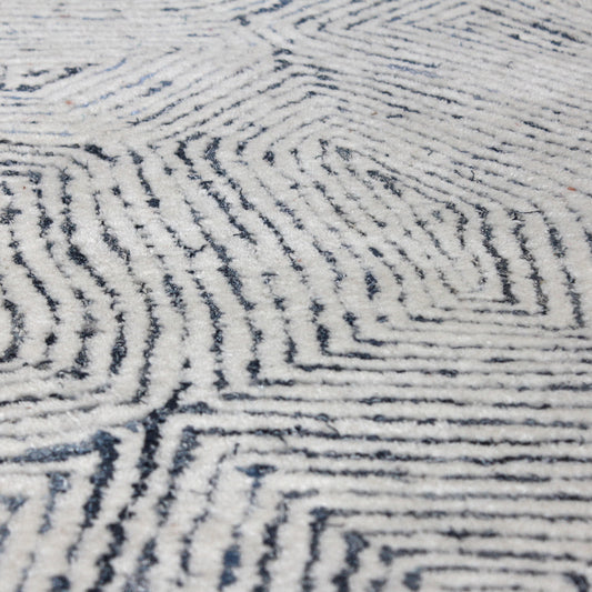 Maze - 8 X 10 Rug - Blue