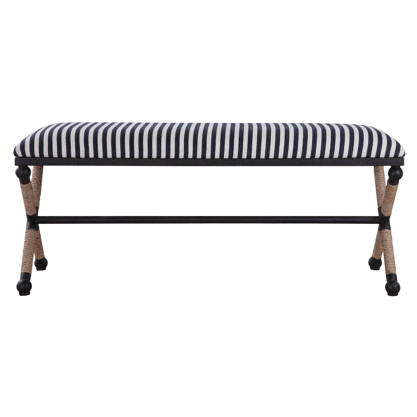 Braddock - Striped Bench - Black