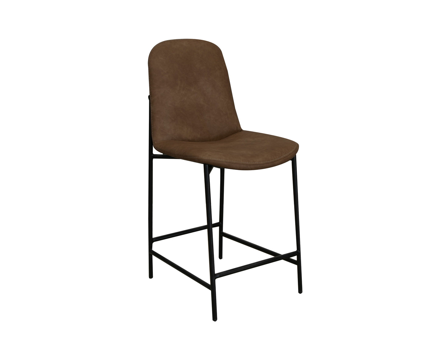 America - 24" Upholstered Barstool - Chocolate Brown