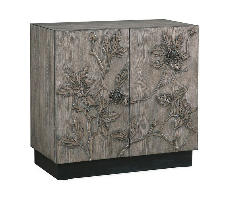 Roxanne - Two Door Cabinet - Rosalie Textured Light Brown