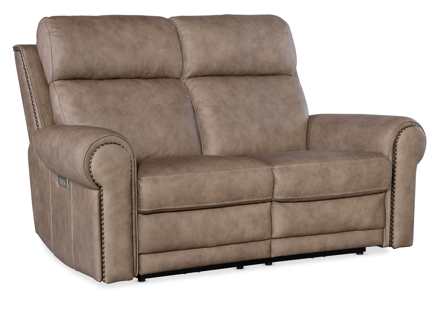 Duncan - Power Loveseat With Power Headrest & Lumbar - Light Brown