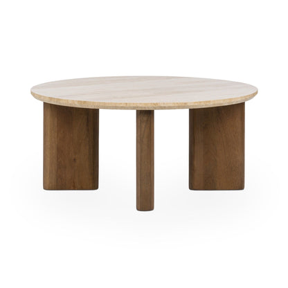 Idella - Travertine Round Table