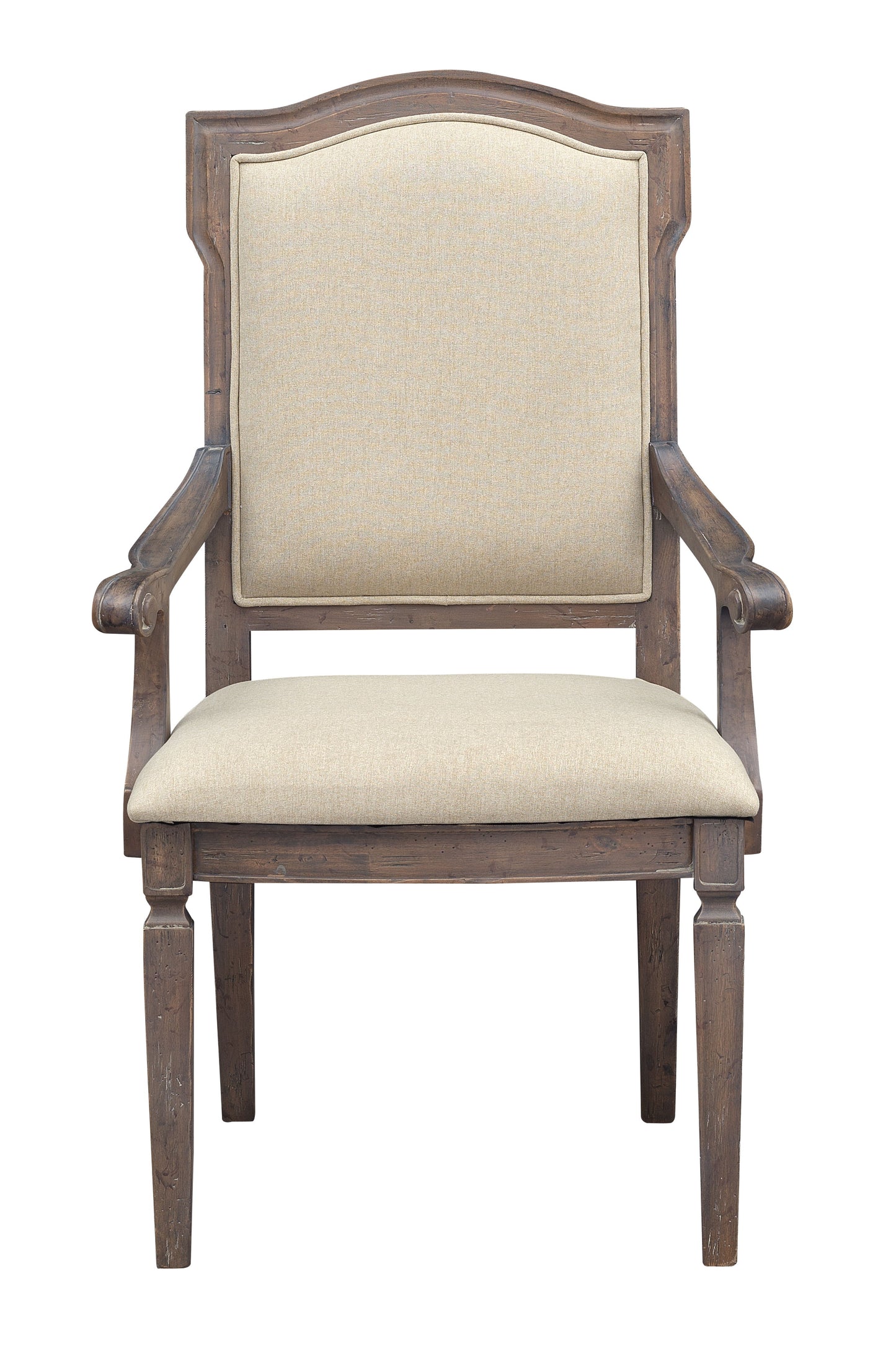 Sussex - Upholstered Dining Arm Chairs (Set of 2) - Russet Brown