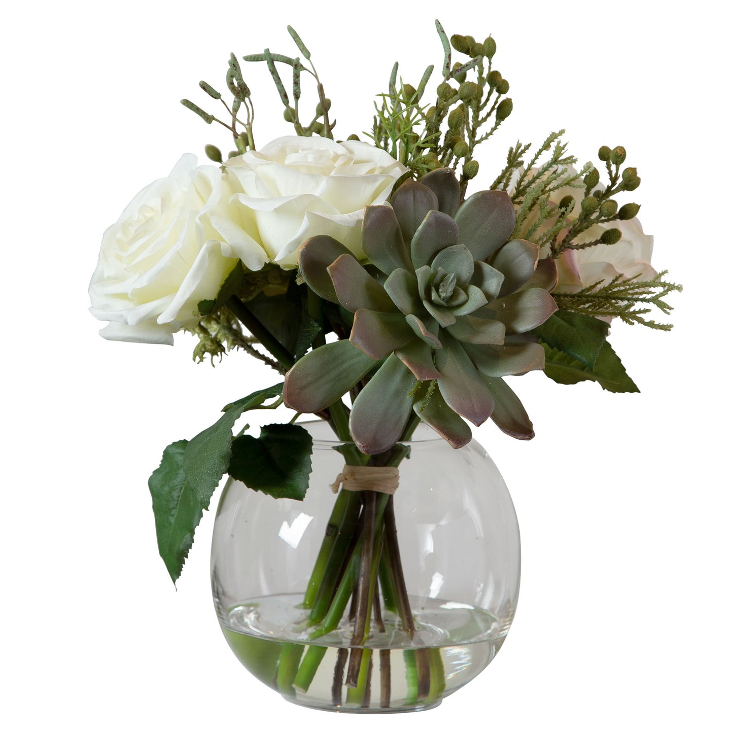 Belmonte - Floral Bouquet & Vase - Green