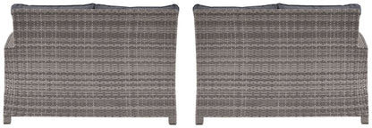 Salem - Gray - Raf / Laf Loveseat W/Cush (Set of 2)