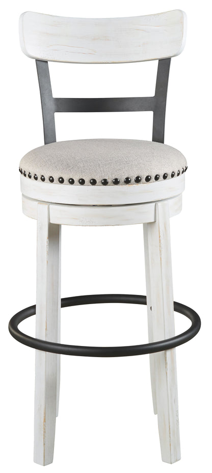 Valebeck -  Tall Upholstered Swivel Barstool