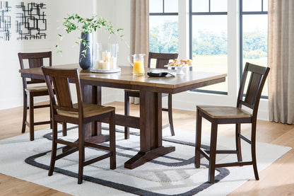 Rylandeen - Counter Height Extension Dining Table Set