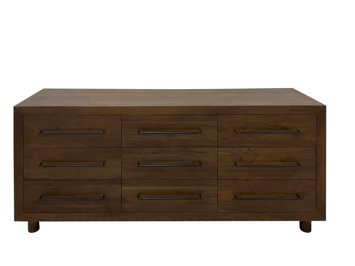 Jaxon - 9 Drawer Dresser - Cocoa Brown