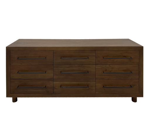 Jaxon - 9 Drawer Dresser - Cocoa Brown