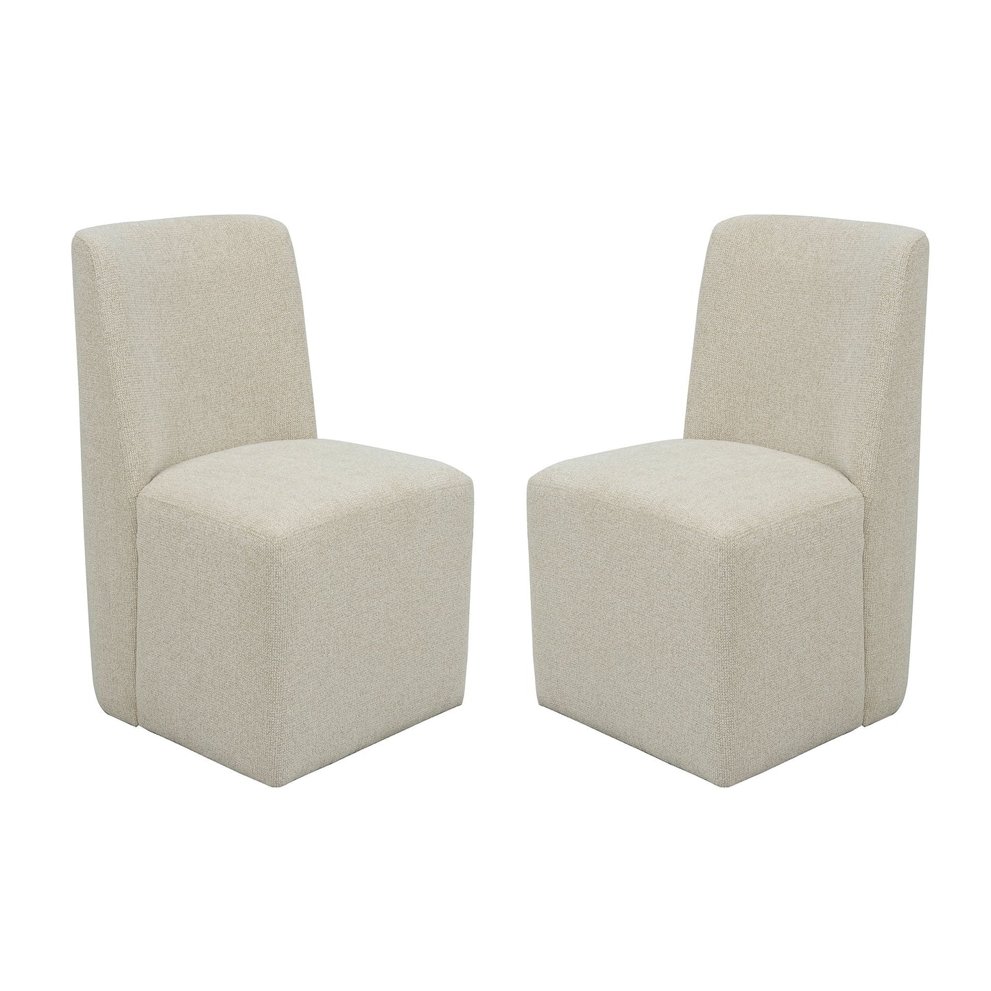 Waterfall - Upholstered Dining Chair (Set of 2) - Beige