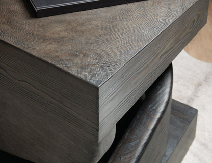 Commerce And Market - Twister End Table - Dark Brown