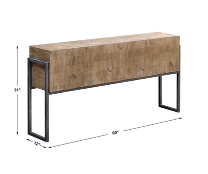 Nevis - Contemporary Console Table - Light Brown