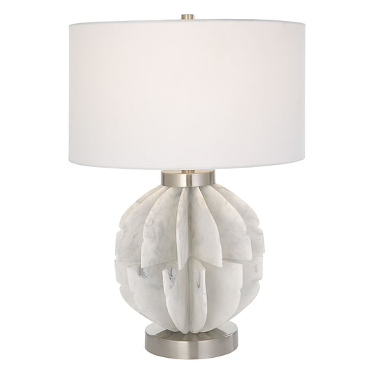 Repetition - Marble Table Lamp - White