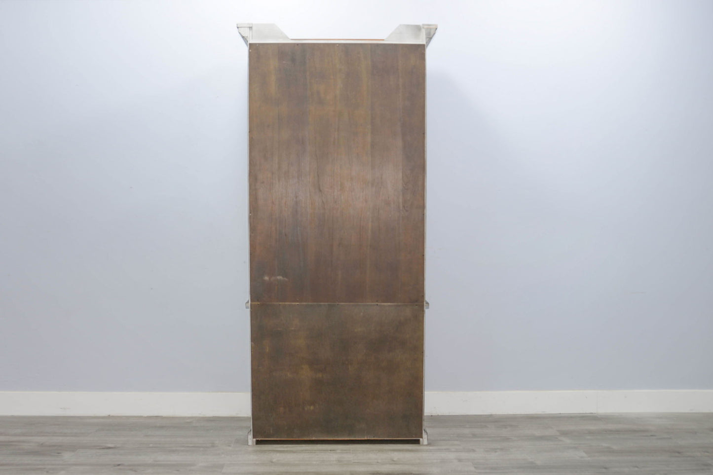 Homestead Hills - Two-Tone Display Cabinet With Glass Doors - Tobacco Leaf / Alpine Gray