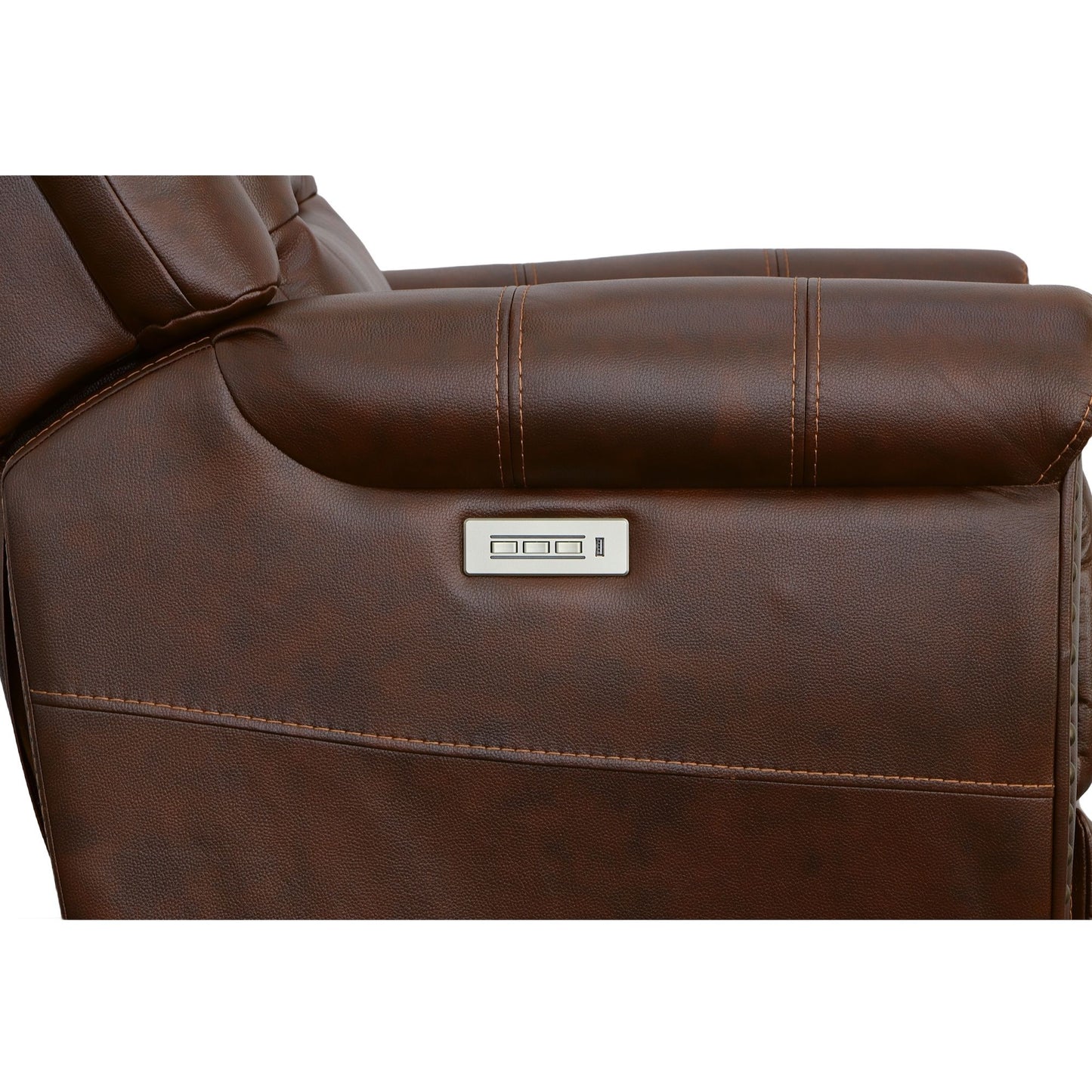 Oscar - Power Recliner With Power Headrest - Pumpernickel