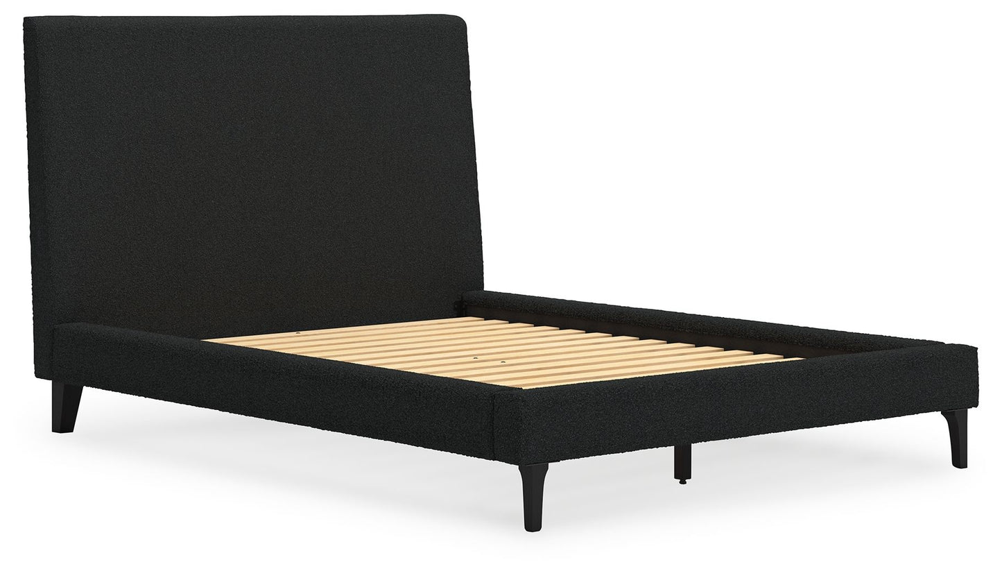 Cadmori - Upholstered Bed With Roll Slats