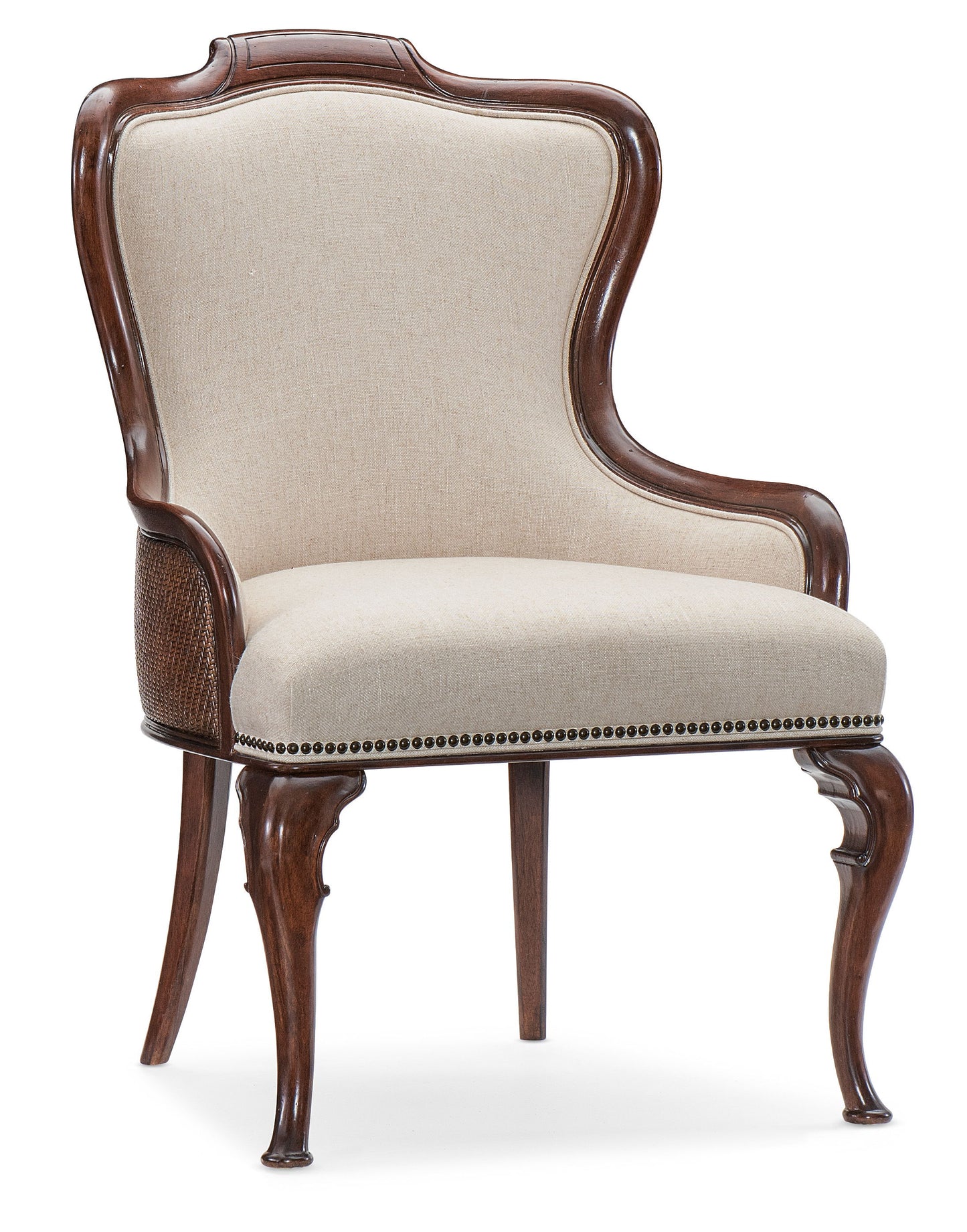 Charleston - Upholstered Arm Chair - Dark Brown