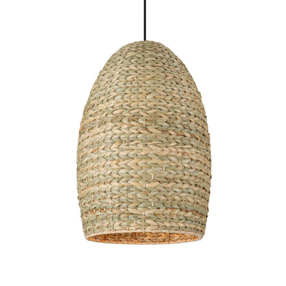 Cardamom - 1 Light Woven Rope Pendant - Beige