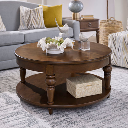 Bellevue - Round Coffee Table With Casters
