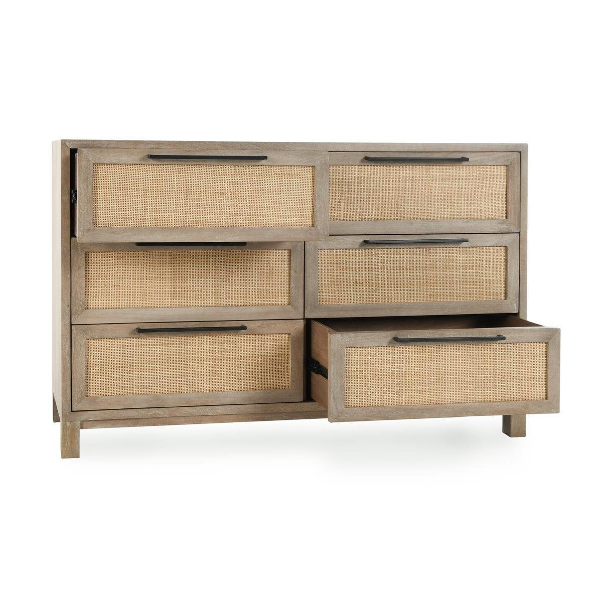 Jensen - 6 Drawer Dresser - Taupe