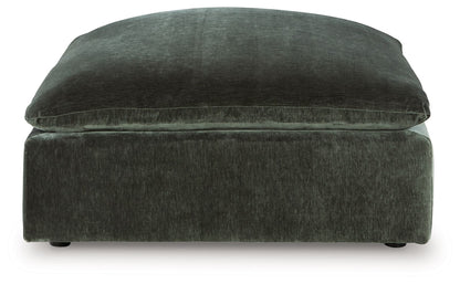 Carriage View - Oversized Accent Ottoman - Jade